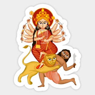 Goddess Durga Sticker